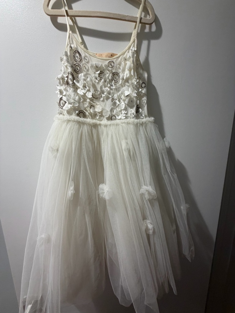 Tutu Du Monde White Satin Label Dress
